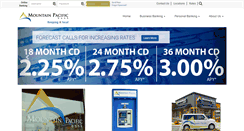 Desktop Screenshot of mountainpacificbank.com